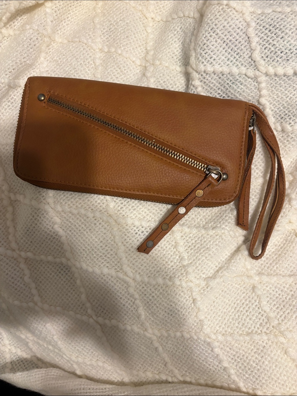 Free People Vegan Zipper Closure Wallet